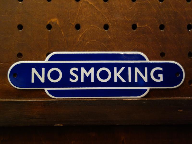 English navy NO SMOKING sign plate