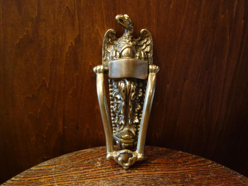 Italian brass eagle door knocker
