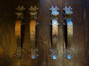 brass door handle Set of 2