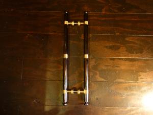black & gold door handle SET