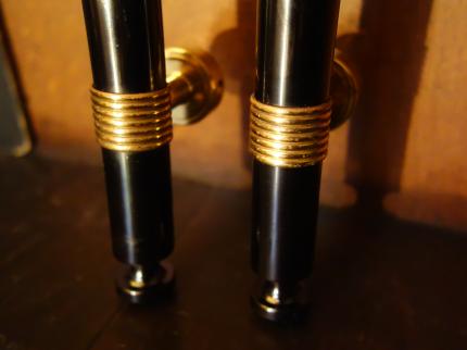 黒×ゴールド玄関ドアハンドル　LCM 7856（C2）