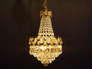 French gold Imperial chandelier 3灯