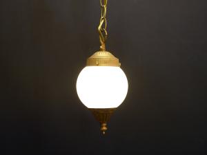 Italian white glass shade pendant lamp 1灯
