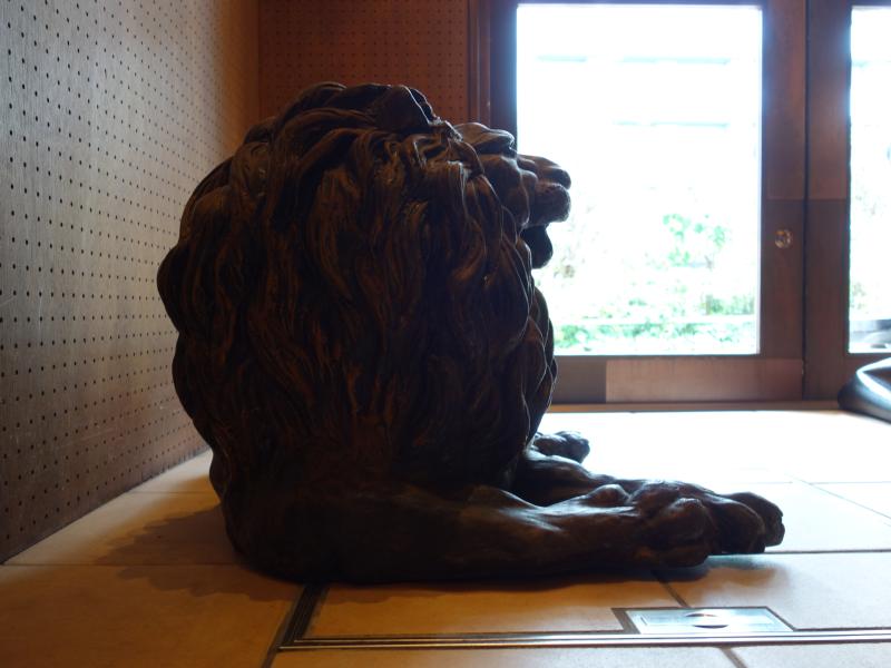 古色ライオン 獅子置物 LCM 7858(5)