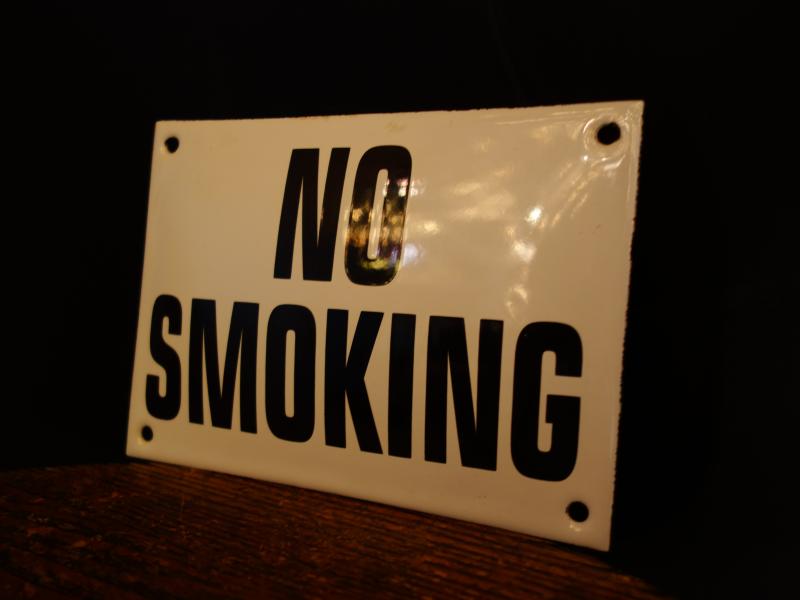 ホーロー禁煙サイン NO SMOKINGサイン LCM 7859(2)
