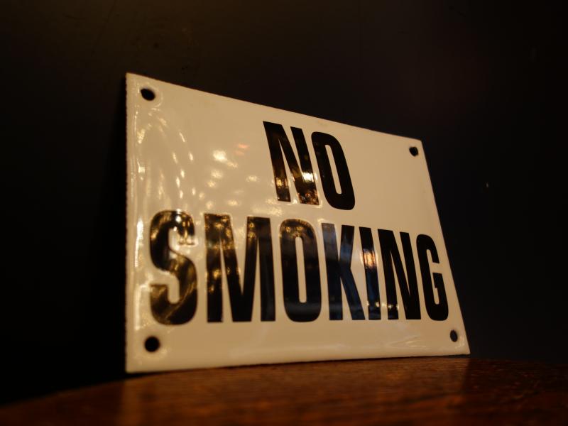 ホーロー禁煙サイン NO SMOKINGサイン LCM 7859(3)