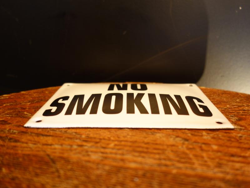 ホーロー禁煙サイン NO SMOKINGサイン LCM 7859(4)