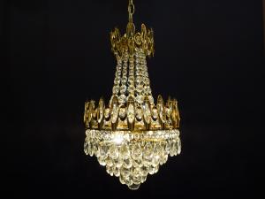 French gold Imperial chandelier 3灯