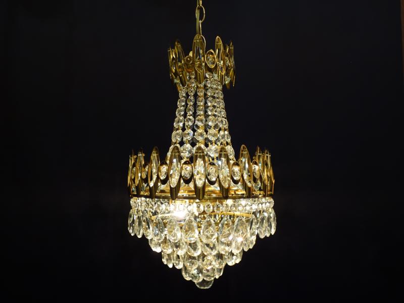French gold Imperial chandelier 3灯