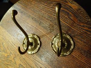 Italian brass hat coat hook
