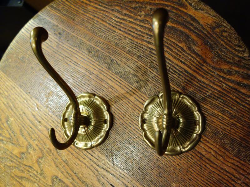 Italian brass hat coat hook
