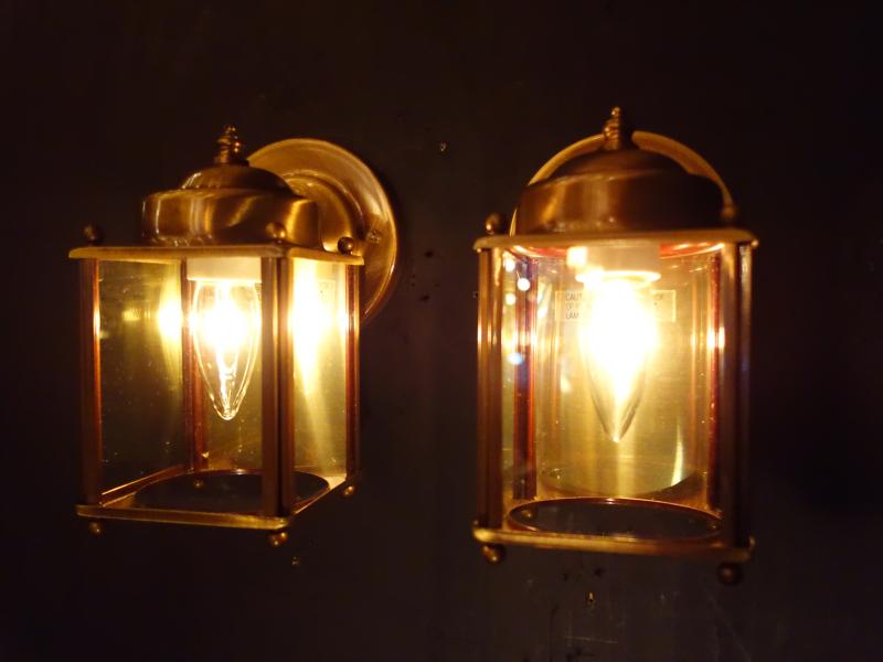 Italian brass porch lantern 1灯 *SET of 2