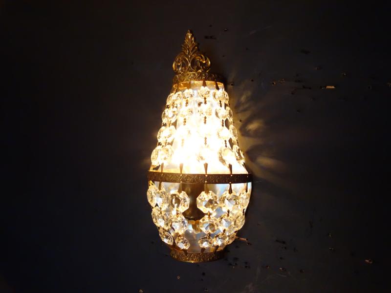 French brass pear wall lamp 1灯