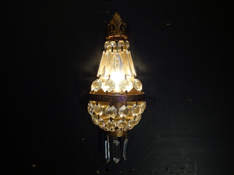 French brass pear wall lamp 1灯